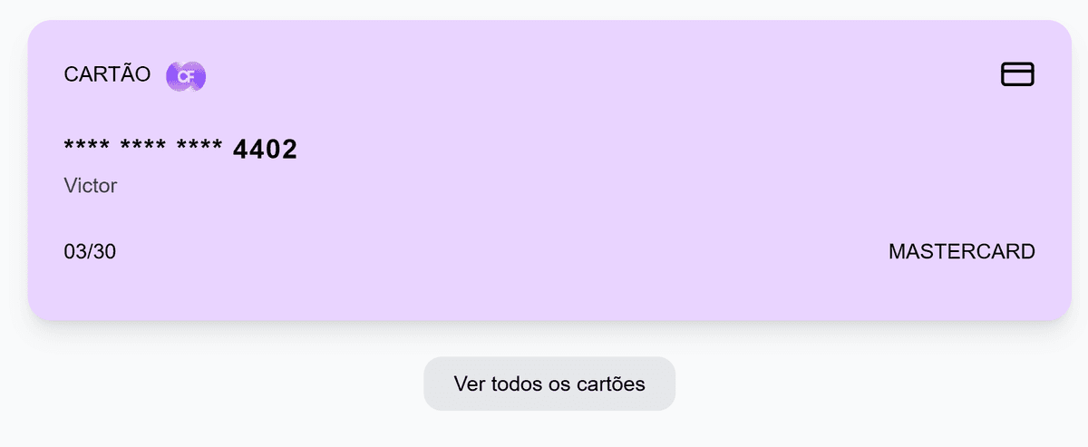 Gerenciamento de Cartões