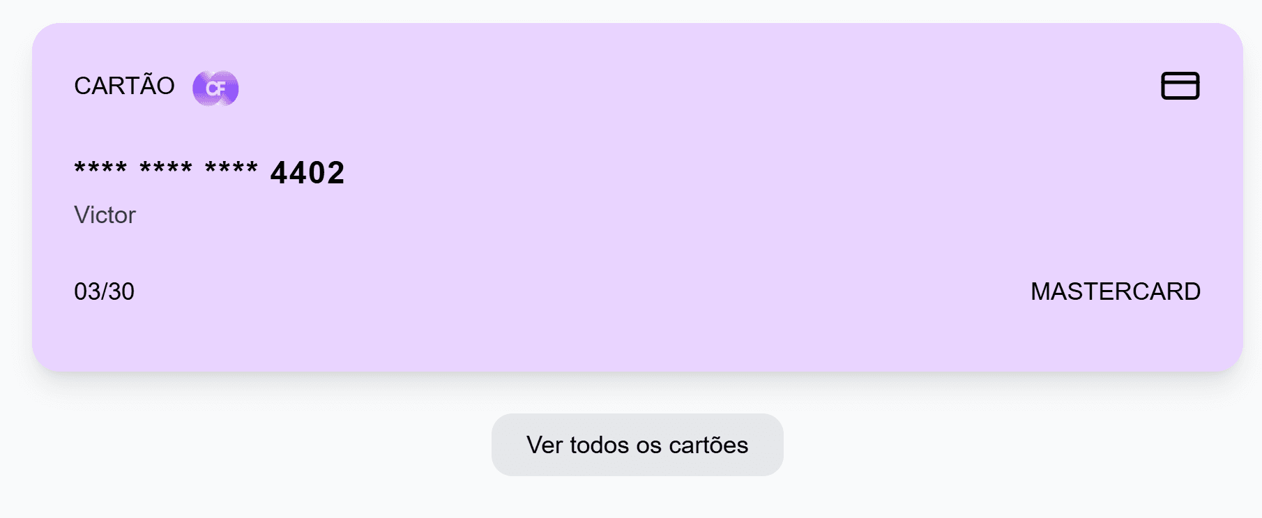 Gerenciamento de Cartões